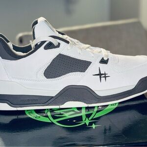 White and Black Athletic Shoes